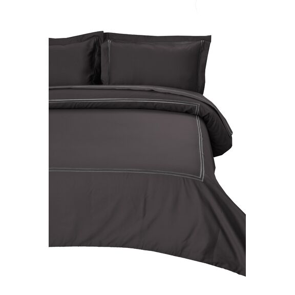 Σετ Σεντόνια Υπέρδιπλα 240x270 Satin Embroidered Classico 4-Anthracite