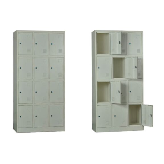 Locker 12 Θέσεων Μέταλλο Βαφή  Άσπρο