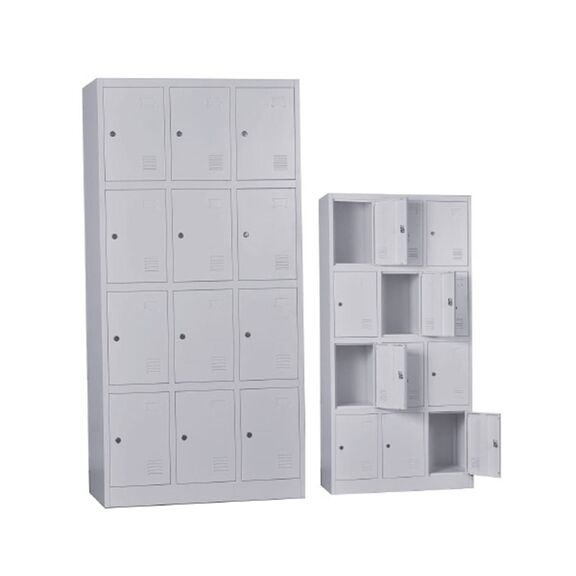 Locker 12 Θέσεων Μέταλλο Βαφή Γκρι