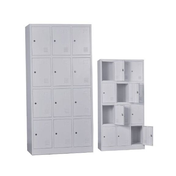 Locker 12 Θέσεων Μέταλλο Βαφή Γκρι