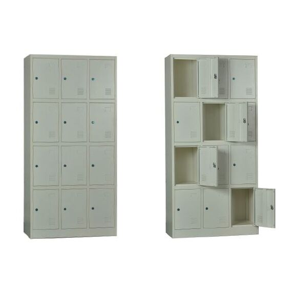 Locker 12 Θέσεων Μέταλλο Βαφή  Άσπρο