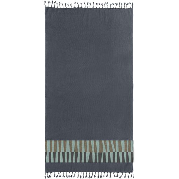 Πετσέτα Θαλάσσης - Παρεό Pestemal 23 Anthracite 90x170 guy Laroche  100% Cotton
