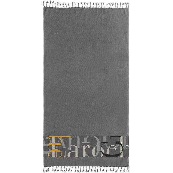 Πετσέτα Θαλάσσης - Παρεό Pestemal 25 Anthracite 90x170 guy Laroche  100% Cotton