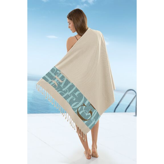 Πετσέτα Θαλάσσης - Παρεό Pestemal 25 Beige 90x170 guy Laroche  100% Cotton