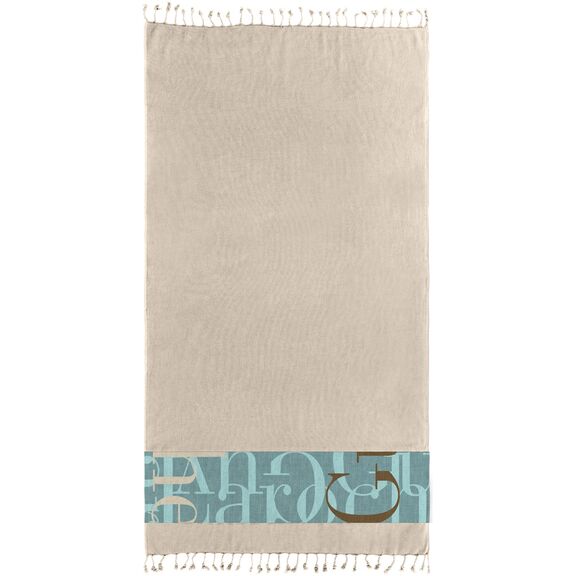 Πετσέτα Θαλάσσης - Παρεό Pestemal 25 Beige 90x170 guy Laroche  100% Cotton