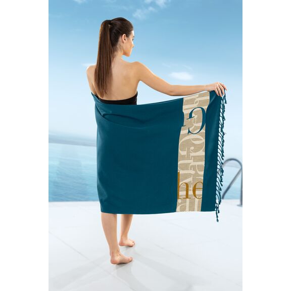 Πετσέτα Θαλάσσης - Παρεό Pestemal 25 Marine 90x170 guy Laroche  100% Cotton