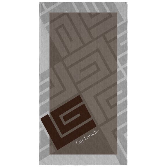 Πετσέτα Θαλάσσης Velour Printed 2502/03 100x175 guy Laroche  50% Cotton - 50% Polyester