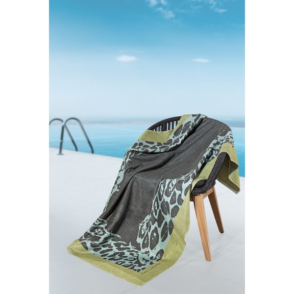 Πετσέτα Θαλάσσης Velour Printed 2503/01 100x175 guy Laroche  50% Cotton - 50% Polyester