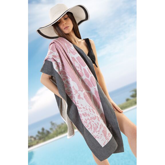 Πετσέτα Θαλάσσης Velour Printed 2503/03 100x175 guy Laroche  50% Cotton - 50% Polyester