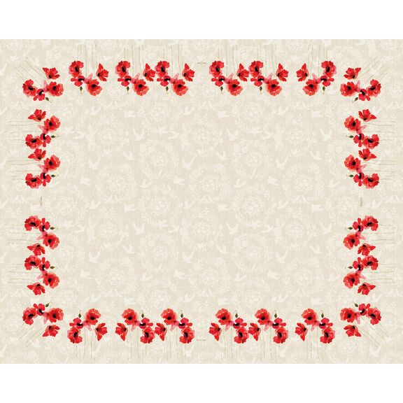Τραπεζομάντηλο 11 red 145x180 Saint Clair  100% Polyester