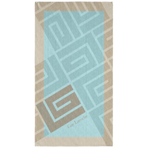 Πετσέτα Θαλάσσης Velour Printed 2502/01 100x175 guy Laroche  50% Cotton - 50% Polyester