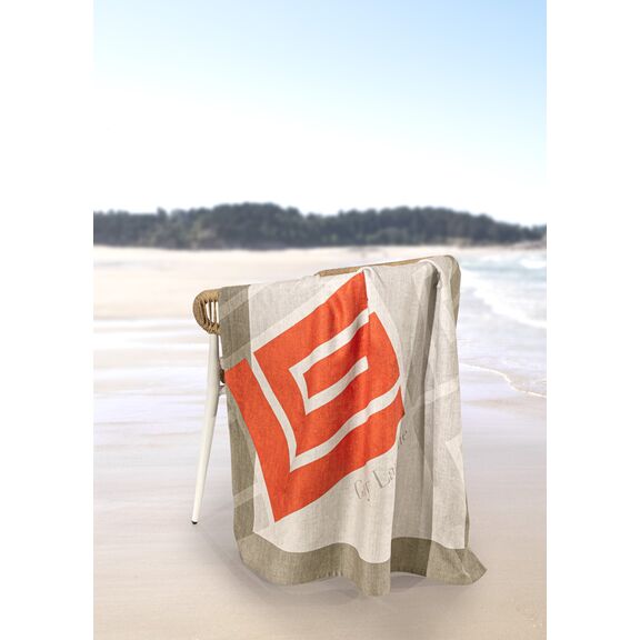 Πετσέτα Θαλάσσης Velour Printed 2502/05 100x175 guy Laroche  50% Cotton - 50% Polyester