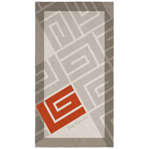 Πετσέτα Θαλάσσης Velour Printed 2502/05 100x175 guy Laroche  50% Cotton - 50% Polyester