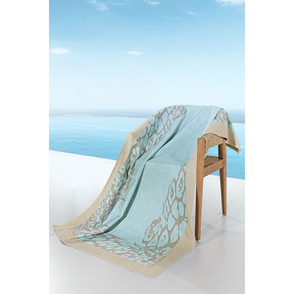 Πετσέτα Θαλάσσης Velour Printed 2503/04 100x175 guy Laroche  50% Cotton - 50% Polyester