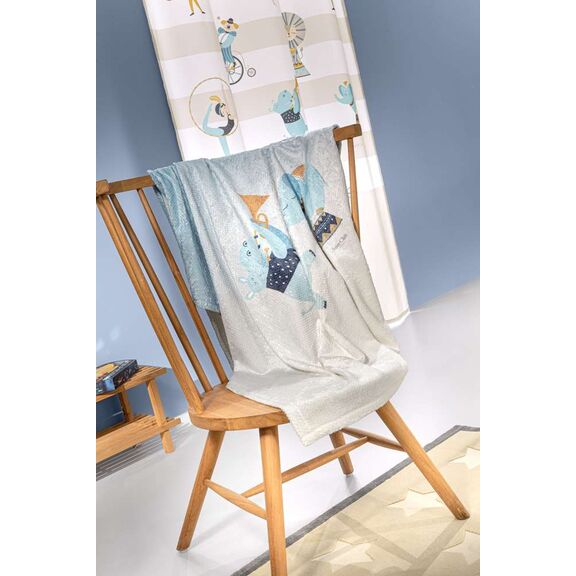 Κουβέρτα Ultrasoft Enjoy sky 110x140 Saint Clair  100% Polyester