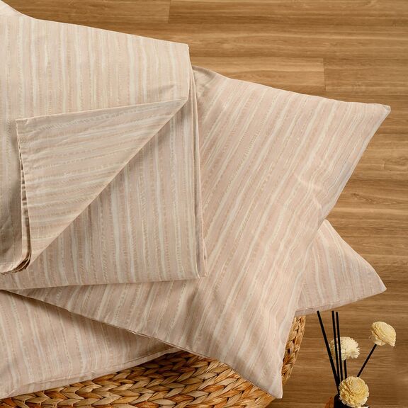 Σεντονι (Σετ 3 Τεμ.) 180χ200+32 Nika Ecru/beige Casual Line Mini(λ)