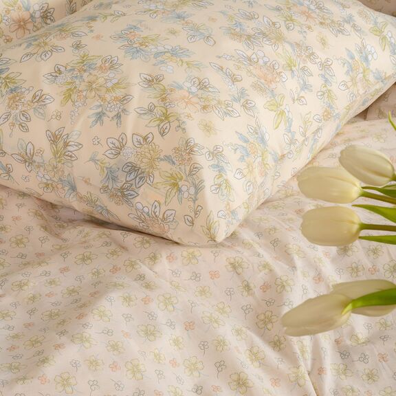 Σετ Μαξιλαροθηκες (π) Chloe Peach Casual Line (50x70)