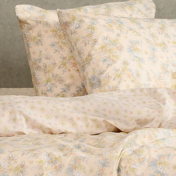Σετ Σεντονια Διπλα Chloe Peach Casual Line (205x270)