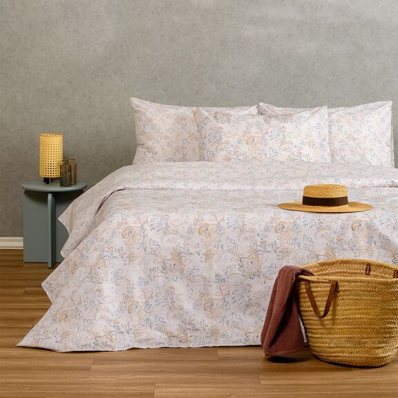 Σετ Σεντονια King Size (λ) Aisha Blue Ultra Line (180χ200+32)(λ)