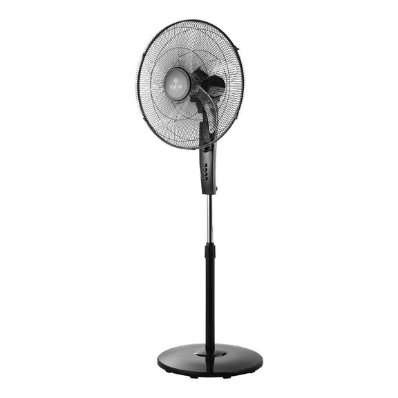 Estia Ανεμιστηρας Σταντ Επιδαπεδιος Clear 45cm 60w Μαυρος με Χρονοδιακοπτη
