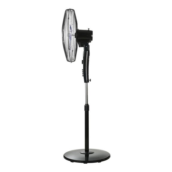 Estia Ανεμιστηρας Σταντ Επιδαπεδιος Clear 45cm 60w Μαυρος με Χρονοδιακοπτη