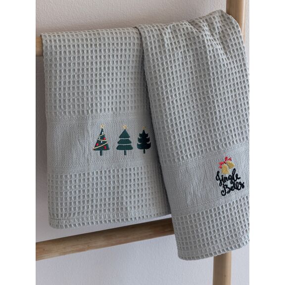 Σετ 2 Πετσέτες Κουζίνας Christmas Collection 50x70 Nora Chr101 Embroidery 1
