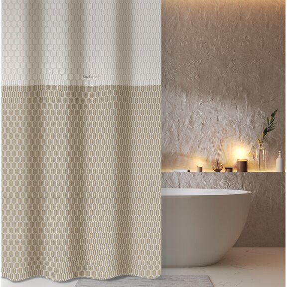 Κουρτίνα Μπάνιου Galleon Natural 180x185 guy Laroche  100% Polyester, Water Repellant