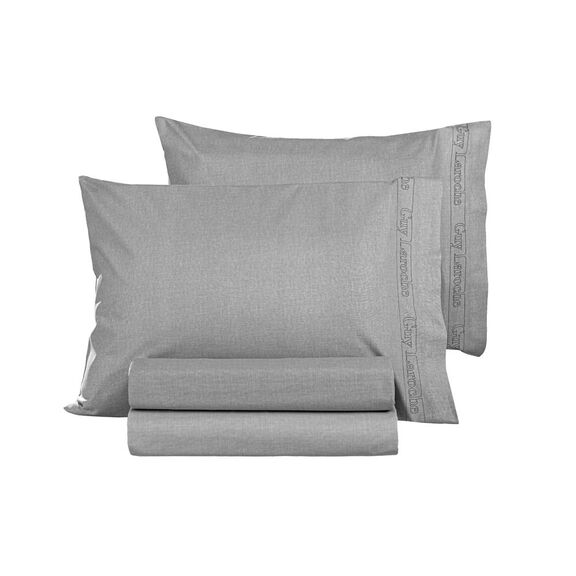 Ζεύγος Μαξιλαροθήκες Color Plus Silver 50x70 guy Laroche  100% Cotton Percale