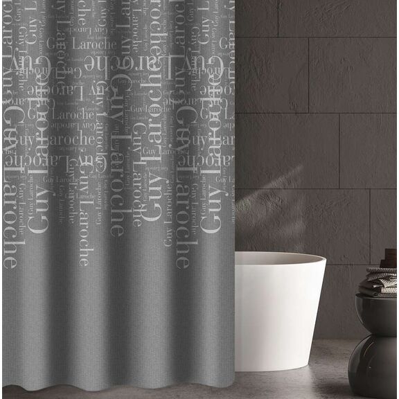 Κουρτίνα Μπάνιου Paris Anthracite 240x185 guy Laroche  100% Polyester, Water Repellant