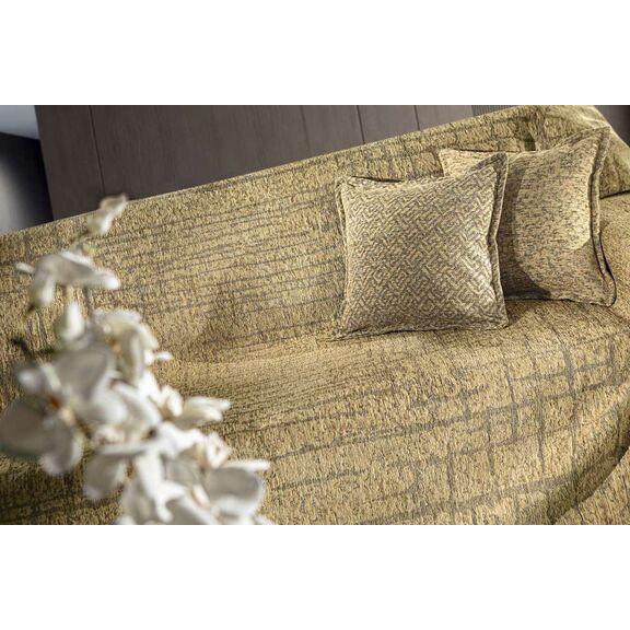Ριχτάρι Monte Golden 2θέσιος 180χ250 guy Laroche  37% Cotton-21%polyester-42% Acrylic