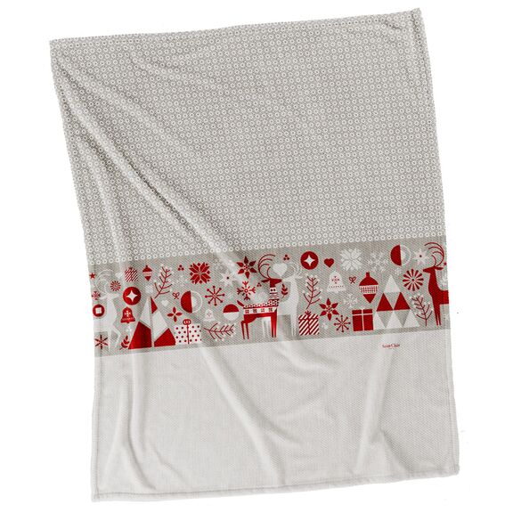 Κουβέρτα  Christmas Ultrasoft 5008 red 110x140 Saint Clair  100% Polyester