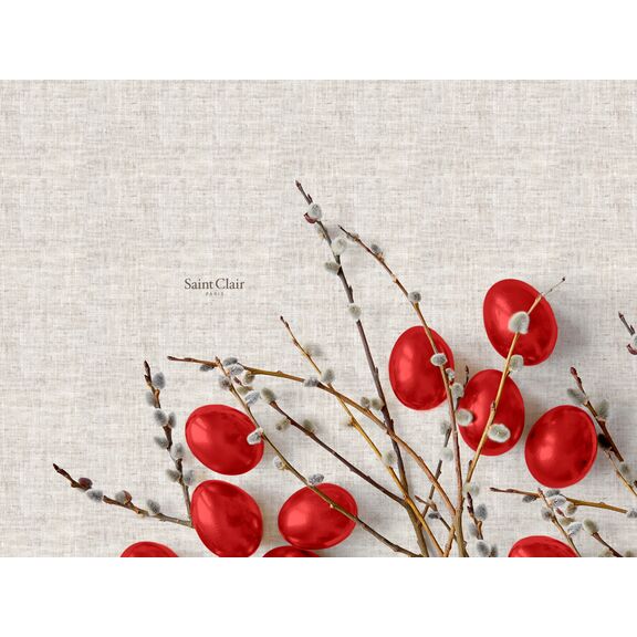 Πασχαλινό Σουπλά Easter 17 red 45x33 Saint Clair  100% Polyester