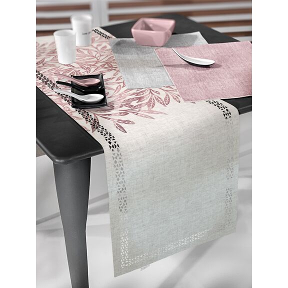 Τραβέρσα 2047 Melange Laser cut 40x160 Saint Clair  100% Polyester