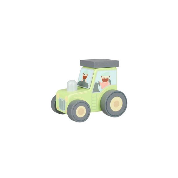 Τρακτέρ Push & Pull Farmyard Orange Tree Toys