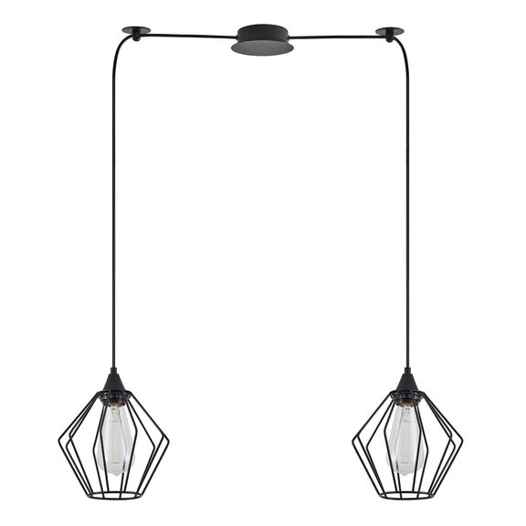 Se21-bl-b10-bl2-gr1 Adept Pendant Black Metal Grid Pendant+