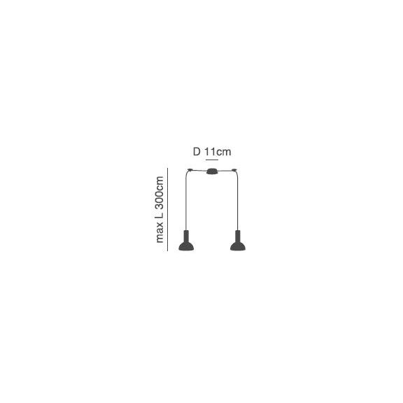 Se21-bl-4-bl2-ms3 Adept Tube Black Pendant Black Metal Shade+