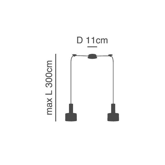 Se21-bl-4-bl2-ms1 Adept Tube Black Pendant Black Metal Shade+