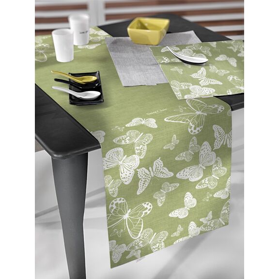 Πασχαλινή Τραβέρσα Easter 22 Green 40x160 Saint Clair  100% Polyester