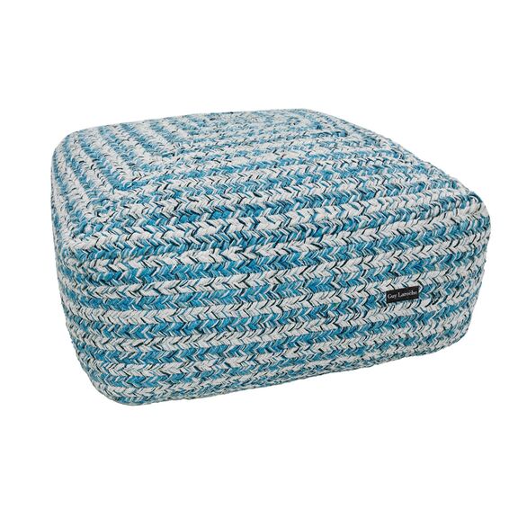 Πουφ Tonical Blue Boho 50x50x25 guy Laroche  100% Cotton
