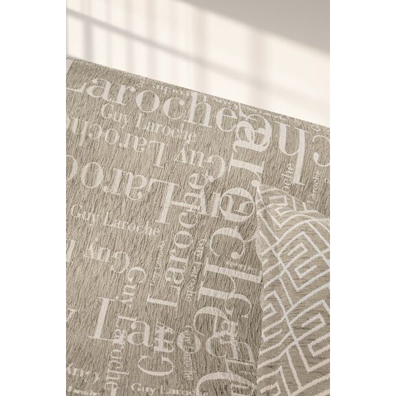 Ριχτάρι Καναπέ Stamp Taupe (Τετραθέσιος) 180x350 guy Laroche  37% Cotton-21%polyester-42% Acrylic