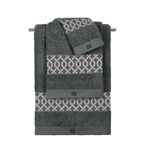 Σετ 3 Τμx. Πετσέτες Ventura Anthracite guy Laroche  100% Cotton 500 Gr/m 2