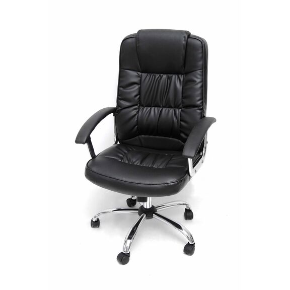 Velco pro Systems Πολυθρονα Γραφειου Μαυρη Διευθυντου-Διαστασεισ: 64χ55χ110/120 cm- Επιφανεια pvc