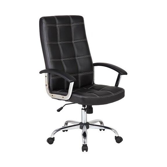Velco pro Systems Πολυθρονα Γραφειου Μαυρη Διευθυντου-Διαστασεισ: 64x55x103/113cm- Επιφανεια pvc
