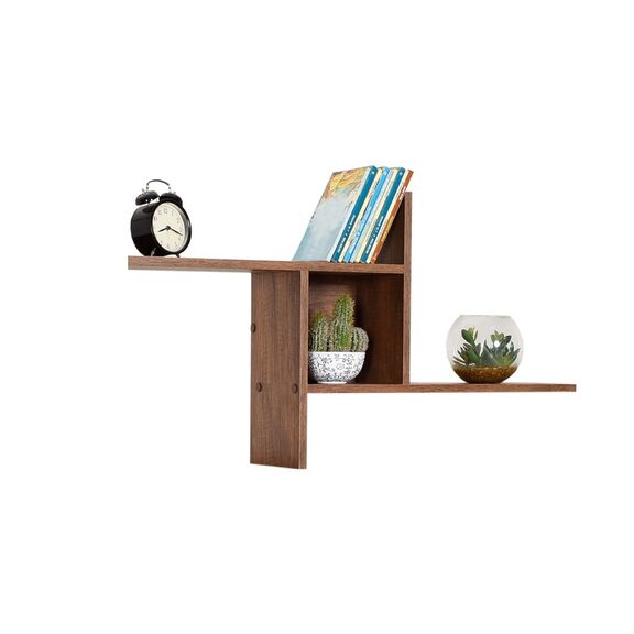 Ραφι Επιτοιχιο W100xd18xh50cm Oslo Walnut