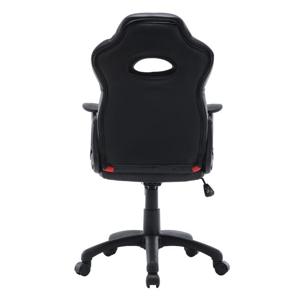 Velco pro Systems Καρεκλα Γραφειου Gaming- Μαυρη-Κοκκινη- Επιφανεια pu