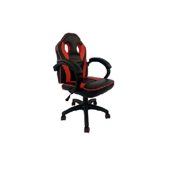 Velco pro Systems Καρεκλα Γραφειου Gaming Μαυρη-Κοκκινη- Επιφανεια pu & Text