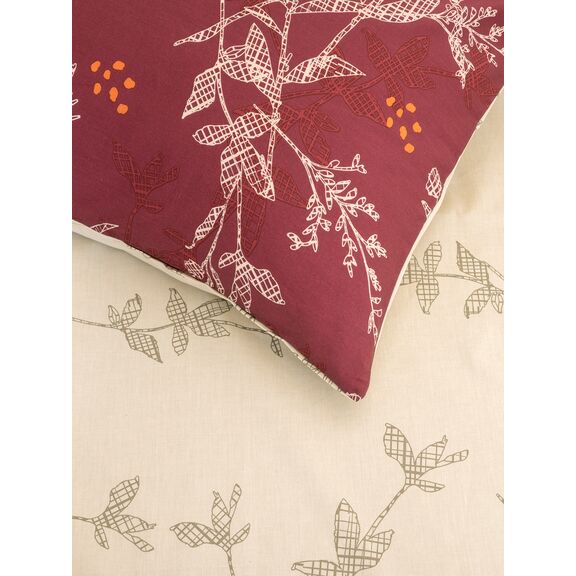 Σετ Σεντόνια Μονά - Grunge Rose Bordeaux Kocoon Home 160x270