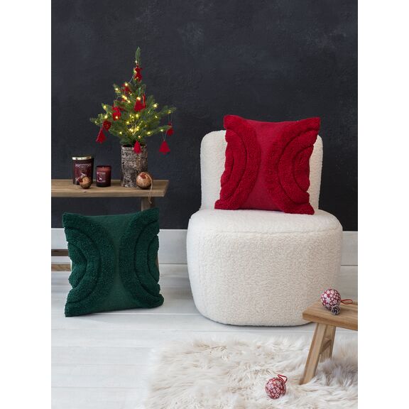 Διακοσμητικό Μαξιλάρι 45x45 - Hanna red Nima Home 45x45