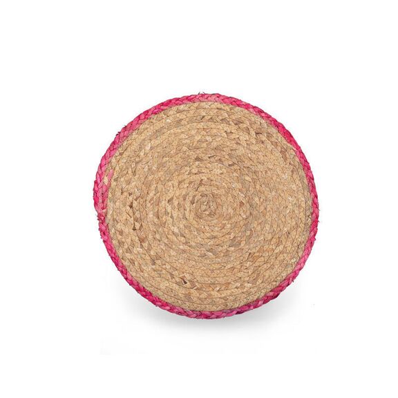 Σουπλά seagrass-polyester 1τμχ. d.38cm​ nef-nef velez/ pink 028112