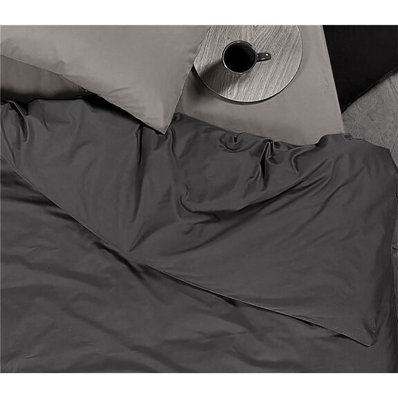 Μονή Παπλωματοθήκη 160x240cm Βαμβάκι nef-nef basic-22/ dark grey 029297